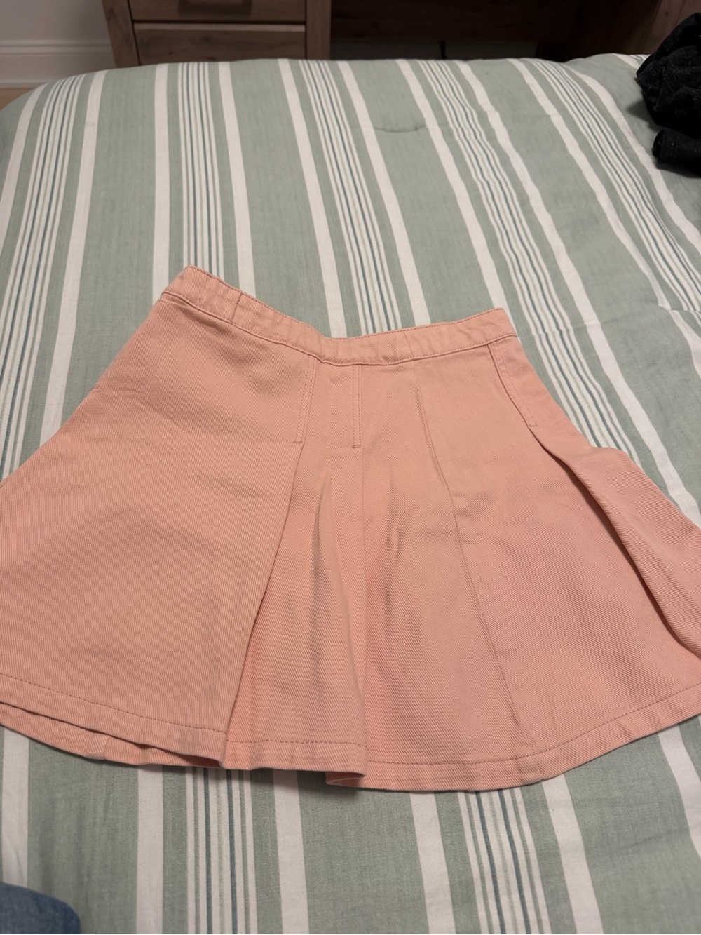 H&M Peach Pleated Circle Skirt